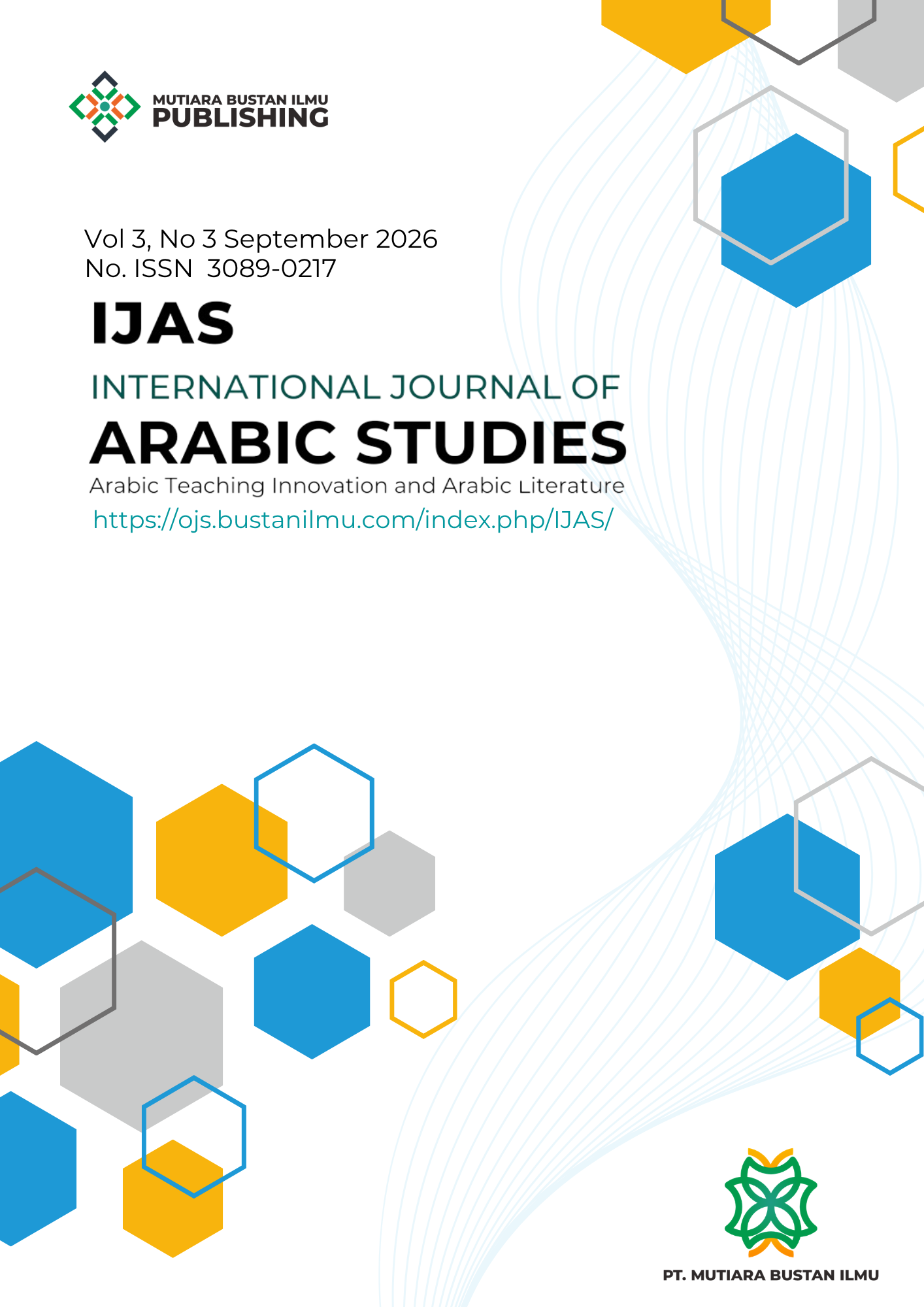 					View Vol. 3, No. 3, September 2026 : International Journal of Arabic Studies
				